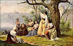 Josef Mathauser - Kněžna Libuše věští slávu Prahy.