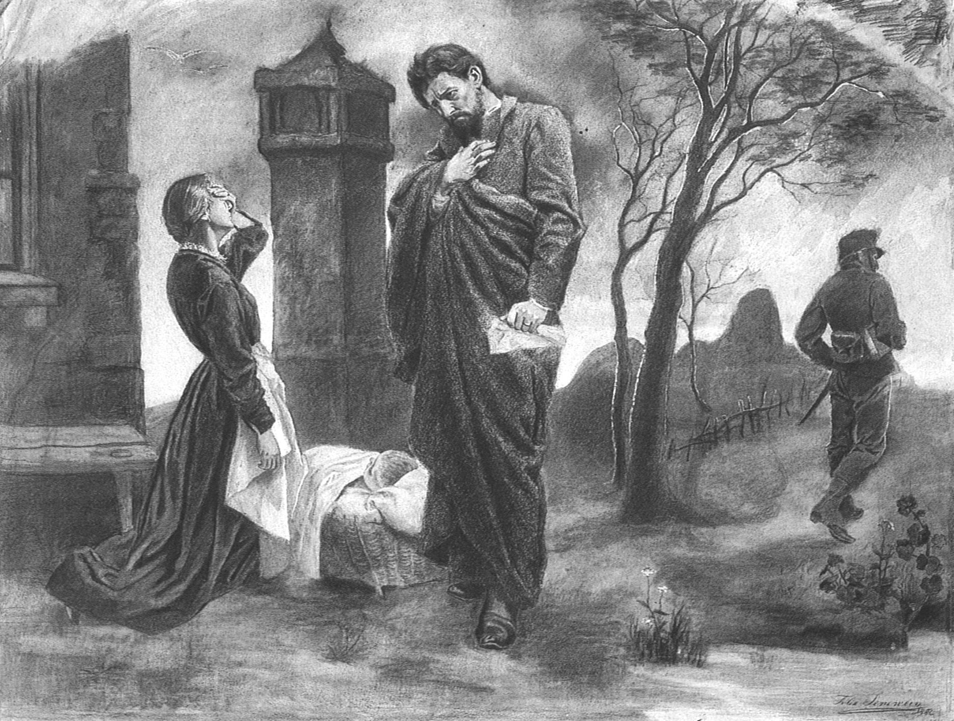 Povolání k vojsku, z cyklu Daň z krve, 1882