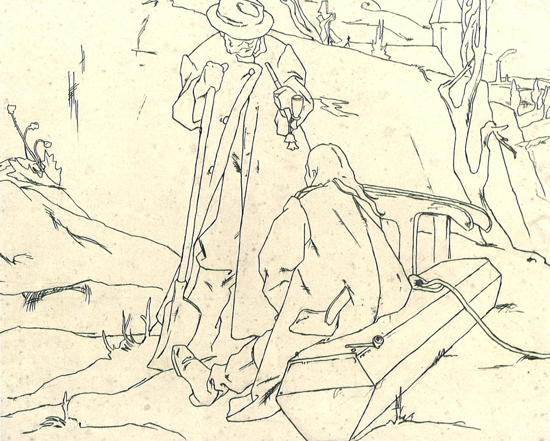 Pohřeb sebevraha, 1877