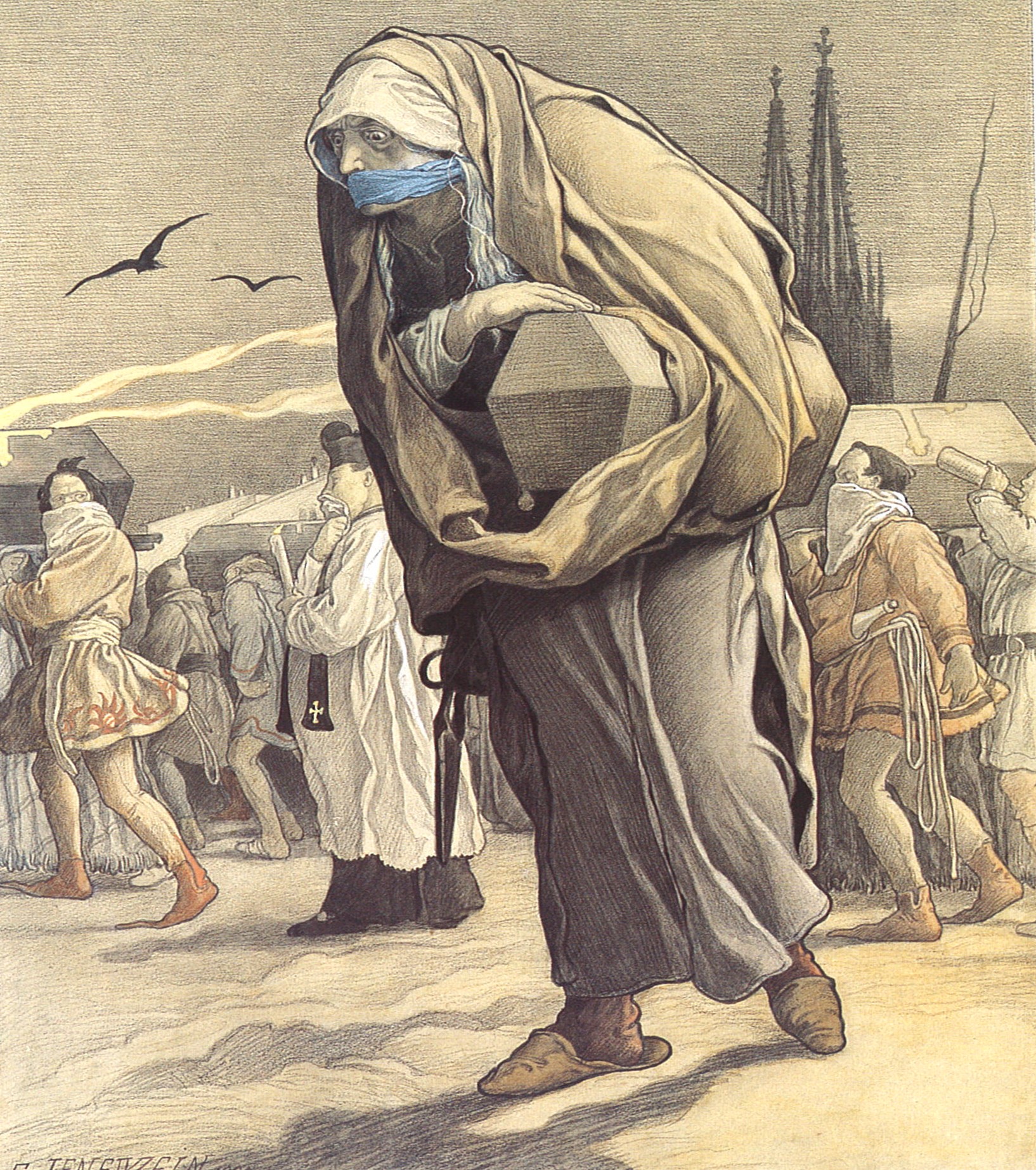 Pohřby 1900, Cyklus Mor