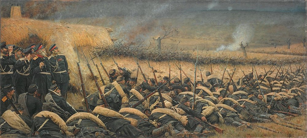 Před útokem. Poblíž Plevny. 1881