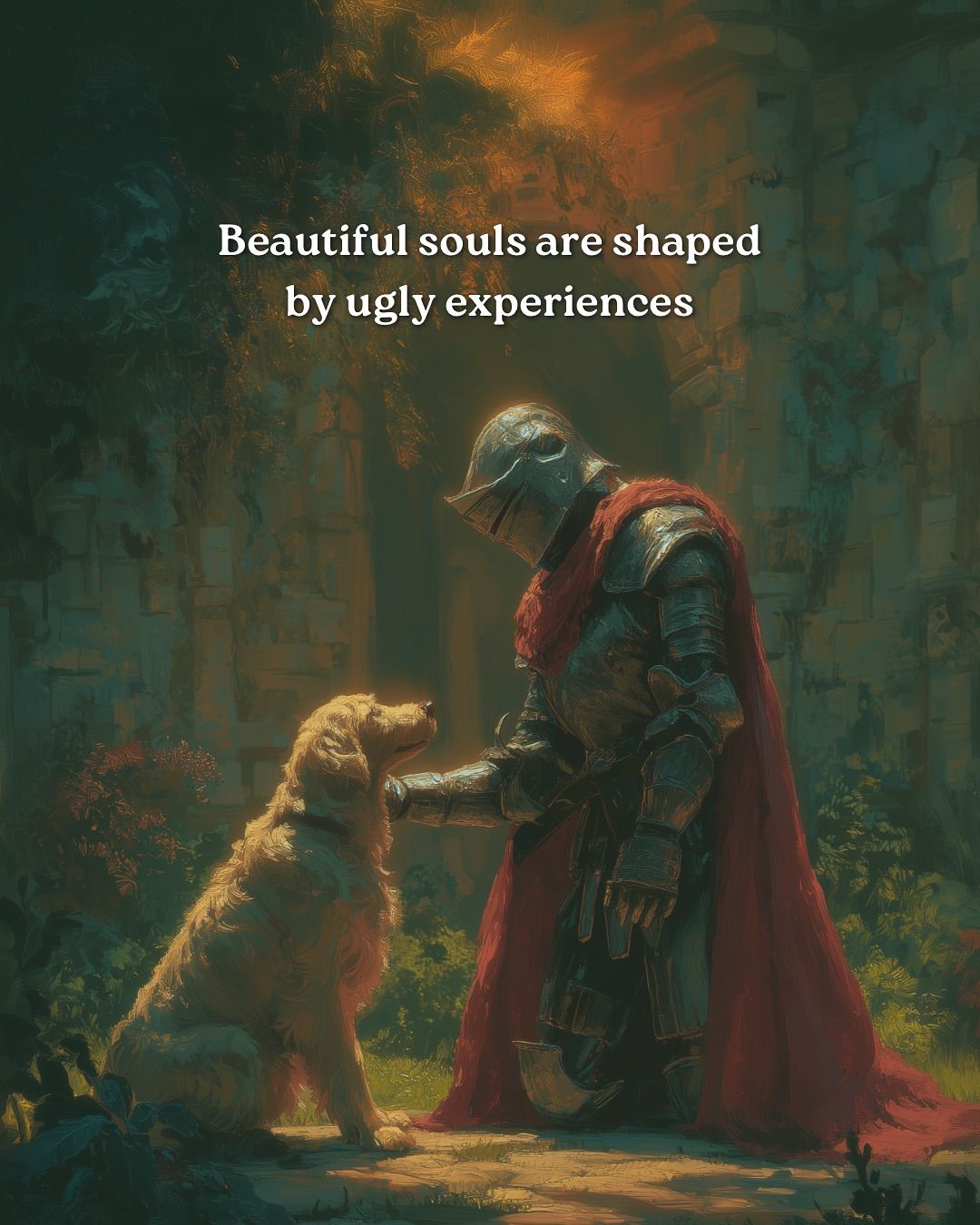 Krásné duše jsou formovány ošklivými zkušenostmi.