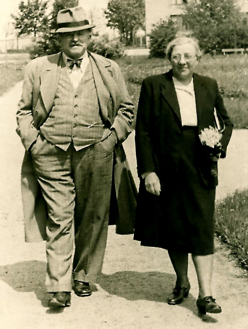 Jan Vrba s manželkou Jindřiškou. Soukromá sbírka Jana Vrby