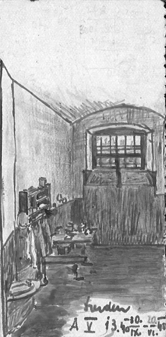 Vězeňská cela. Národní archiv,  Josef Nestával, nezprac.